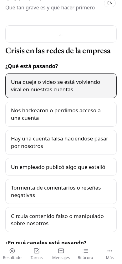 Social crisis module